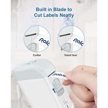 POLONO P10 Label Maker - Mini, Wireless & Versatile Printing