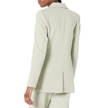 The Drop Women's Blake Long Blazer, Desert Sage, Medium