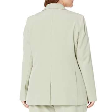 The Drop Women's Blake Long Blazer, Desert Sage, Medium