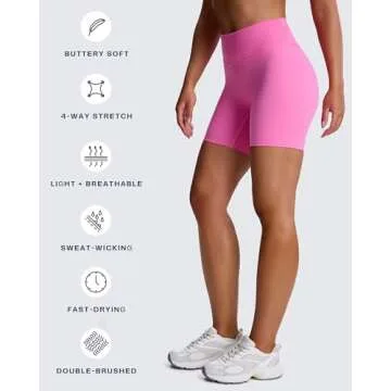 Aoxjox Women's High Waisted Biker Shorts for Workouts