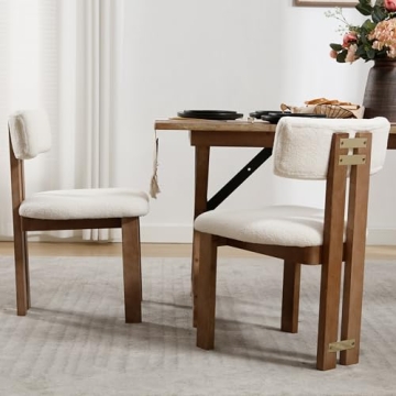 RIVOVA Modern Dining Chairs Set of 2 - Stylish Comfort
