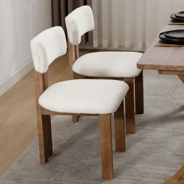 RIVOVA Modern Dining Chairs Set of 2 - Stylish Comfort