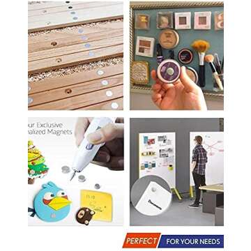 FINDMAG 100 PCS Mini Magnets, Strong and Durable Multi-Use