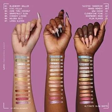 NYX PROFESSIONAL MAKEUP Ultimate Glow Shots, Liquid Eyeshadow, Long-Lasting Shimmer Eye Shadow with Vitamin C - Grapefruit Glow