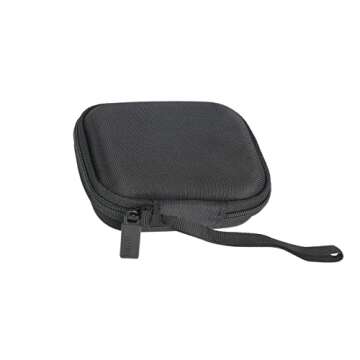 Hard Travel Case for Samsung T3 T5 Portable 250GB 500GB 1TB 2TB SSD USB 3.0 External Solid State Drives by co2CREA (Black Case + Inside Band)