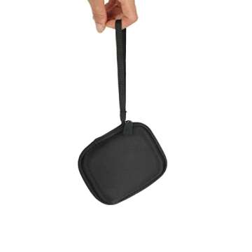 Hard Travel Case for Samsung T3 T5 Portable 250GB 500GB 1TB 2TB SSD USB 3.0 External Solid State Drives by co2CREA (Black Case + Inside Band)