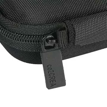 Hard Travel Case for Samsung T3 T5 Portable 250GB 500GB 1TB 2TB SSD USB 3.0 External Solid State Drives by co2CREA (Black Case + Inside Band)