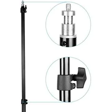 Neewer 2 Packs 660 LED Video Light with Stand Kit, Dimmable Bi-Color 3200K~5600K CRI96+ Video Lighting with 75” Light Stand, U-Bracket and Barndoor for Photography/YouTube/Gaming/Live Streaming/Zoom