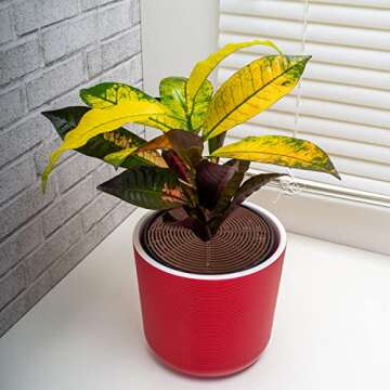 Newtay 4 Pcs Plant Pot Grid Soil Protector Covers Cuttable Flower Cover from Animals 20.5" 11.8" Cat Digging Stopper Plant Pot Cover with Stakes for Indoor Outdoor Gardening(Brown)