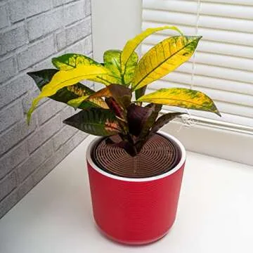 Newtay 4 Pcs Plant Pot Grid Soil Protector Covers Cuttable Flower Cover from Animals 20.5" 11.8" Cat Digging Stopper Plant Pot Cover with Stakes for Indoor Outdoor Gardening(Brown)