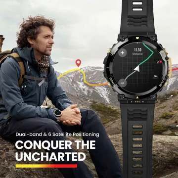 Amazfit T-Rex 2 Smart Watch for Men - Rugged GPS