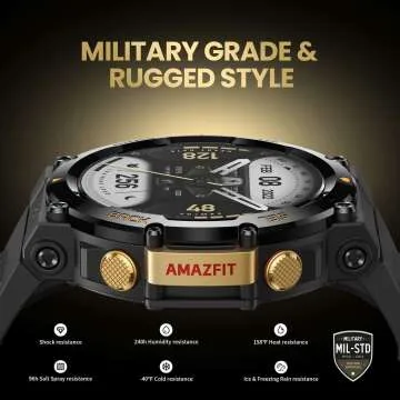 Amazfit T-Rex 2 Smart Watch for Men - Rugged GPS