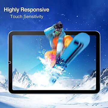 ProCase 2 Pack Screen Protector for 8.3" iPad Mini 7th (A17 Pro) 2024 & Mini 6th 2021, Tempered Glass Film Guard for iPad Mini 7 6 A2993 A2995 A2996 -Clear
