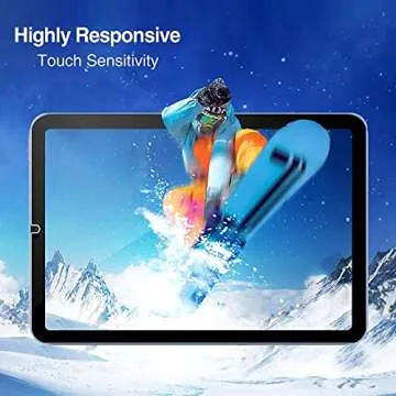 ProCase 2 Pack Screen Protector for 8.3" iPad Mini 7th (A17 Pro) 2024 & Mini 6th 2021, Tempered Glass Film Guard for iPad Mini 7 6 A2993 A2995 A2996 -Clear