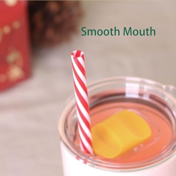 Dakoufish 12 Reusable Drinking Straws BPA Free for Mason Jars