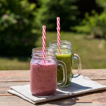 Dakoufish 12 Reusable Drinking Straws BPA Free for Mason Jars