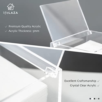 LifeLAZA Acrylic Dryer Sheet Dispenser for Organized Laundry