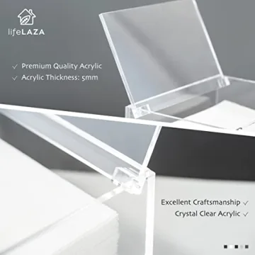 LifeLAZA Acrylic Dryer Sheet Dispenser for Organized Laundry