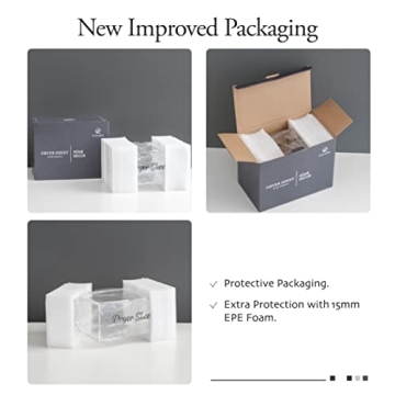 LifeLAZA Acrylic Dryer Sheet Dispenser for Organized Laundry