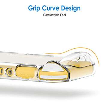 JETech Protective Case for Nintendo Switch Lite 2019, Grip Cover with Shock-Absorption and Anti-Scratch Design (HD Clear)