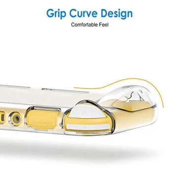 JETech Protective Case for Nintendo Switch Lite 2019, Grip Cover with Shock-Absorption and Anti-Scratch Design (HD Clear)