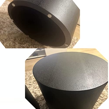 Modern Round Wood Coffee Table Set Minimalist Living Room