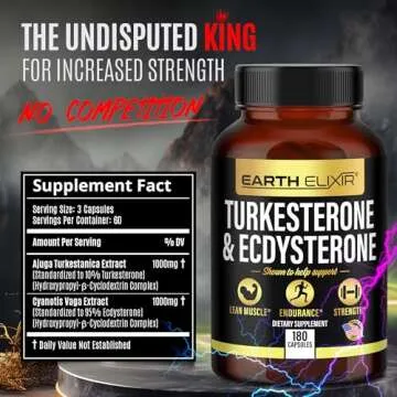 Earth Elixir Turkesterone & Ecdysterone - Performance Enhancer