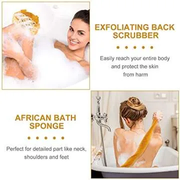 Authentic African Exfoliating Net Bath Sponge Set