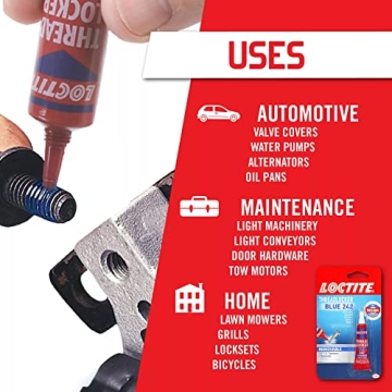 Loctite Threadlocker Blue 242 Medium Strength Removable Glue