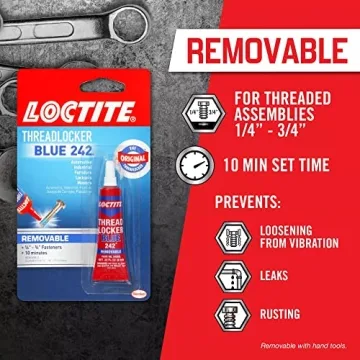 Loctite Threadlocker Blue 242 Medium Strength Removable Glue