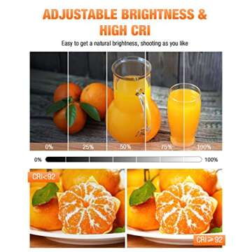 FOSITAN Bi-Color Dimmable Photo Light Box Kit, 32x32 inch/80x80 cm Photo Studio Photography Photo Box Kit 2 Led Light Bars 252 LED Light Beads Tabletop Professional Shooting Tent with 5 Backdrops