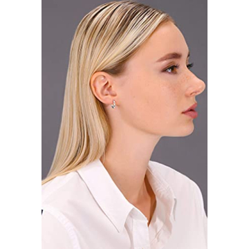 14k White Gold Tiny Hoop Earrings for Everyday Elegance