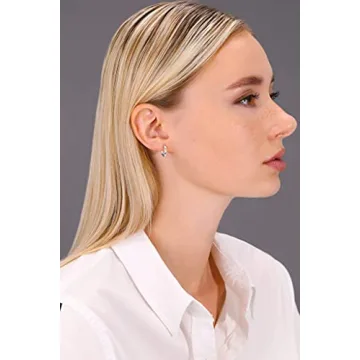 14k White Gold Tiny Hoop Earrings for Everyday Elegance