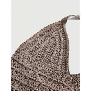 Stylish Crochet Halter Crop Top for Women - Summer Ready