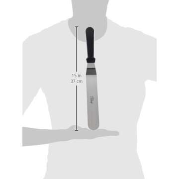 Ateco Professional Offset Spatula Set, Silver, 1 - Pack, Large