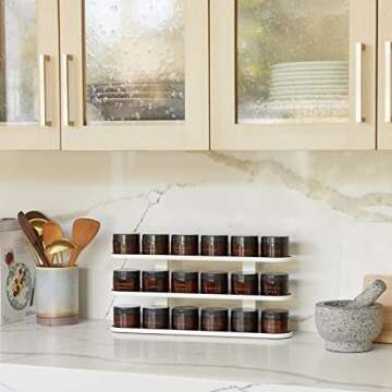 Evermill Spice Rack Organizer with Organic Spices Stunning Design