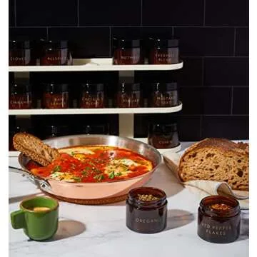 Evermill Spice Rack Organizer with Organic Spices Stunning Design