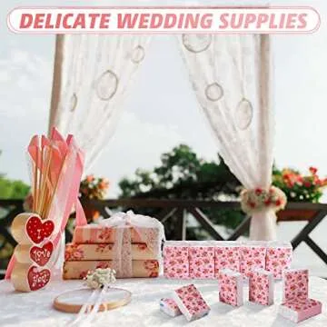 Floral Travel Tissue Packs - 100 Soft Tissues for Weddings