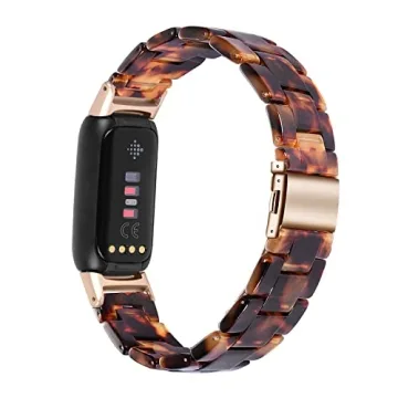Stylish Wongeto Resin Bands for Fitbit Luxe Comfort and Fit