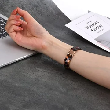 Stylish Wongeto Resin Bands for Fitbit Luxe Comfort and Fit