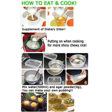 Agar Powder 100g(3.53oz) Vegetable Gelatin Dietary Fiber