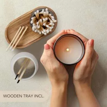 Elegant Decorative Ceramic Match Holder Set for Home Decor