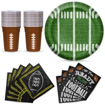 72 PCS Football Party Supplies Kit for Big Game Celebrations