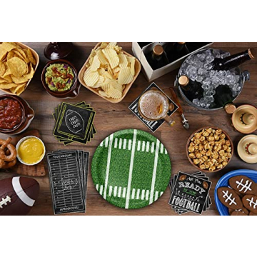 72 PCS Football Party Supplies Kit for Big Game Celebrations