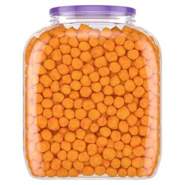 Utz Cheese Balls Barrel, Tasty Snack Baked with Real Cheddar Cheese, Delightfully Poppable Party Sna...