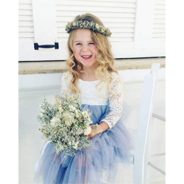 2Bunnies Peony Lace Flower Girl Dress Boho Chic Tiered Tutu