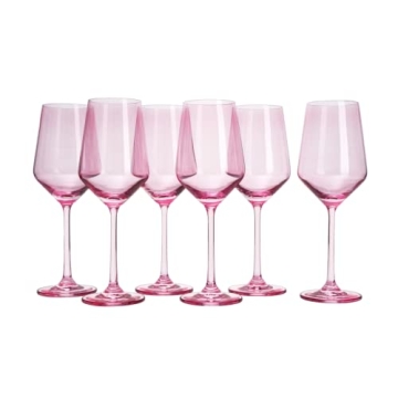 Elegant Blushed Pink Wine Glasses Set for All Occasions