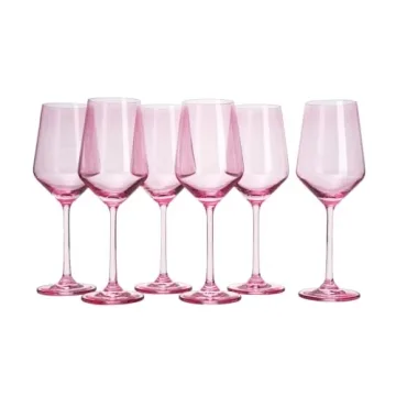 Elegant Blushed Pink Wine Glasses Set for All Occasions
