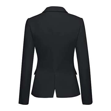 LookbookStore Women Blazers for Work Casual - Vibrant Green Notched Lapel Blazer