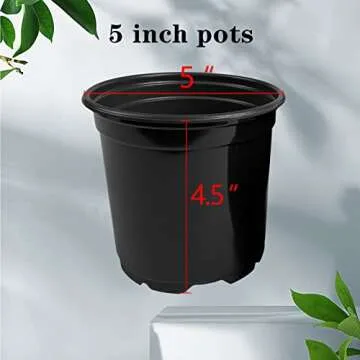 RAOOKIF 100 Pack Nursery Pots for Plants - Versatile and Durable